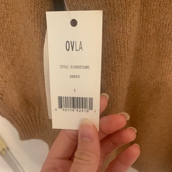 NEW OVLA by Olive & Vine Women’s 3/4 Length Sweater Color Amber - Picture 7 of 8